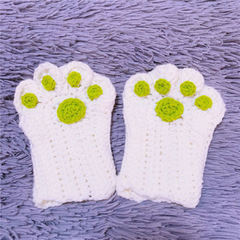 Diy Hand-woven Cat's Paw Gloves Material Package Homemade