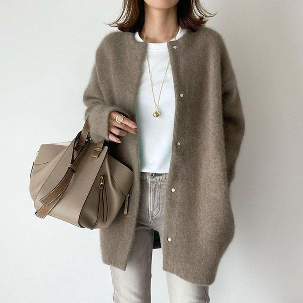 Soft Knitted Coat For Slimming Sense Of Design Women Cardigans Loose Jacket Autumn And Spring