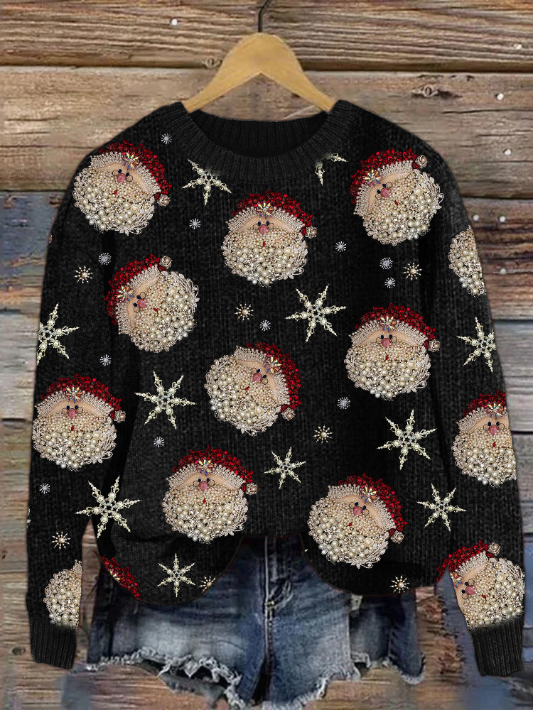Christmas Round Neck Regular Sleeve Sweater